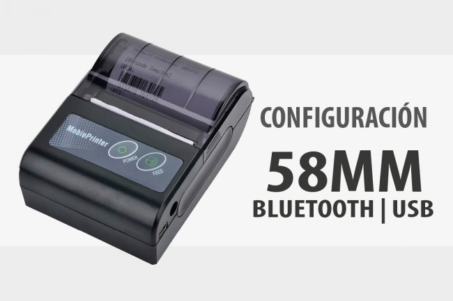 CONFIGURACIÓN MINI IMPRESORA TÉRMICA DE 58MM BLUETOOTH USB EN WINDOWS