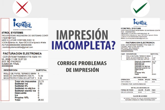 IMPRESORAS TÉRMICAS - IMPRESIÓN COMPLETA