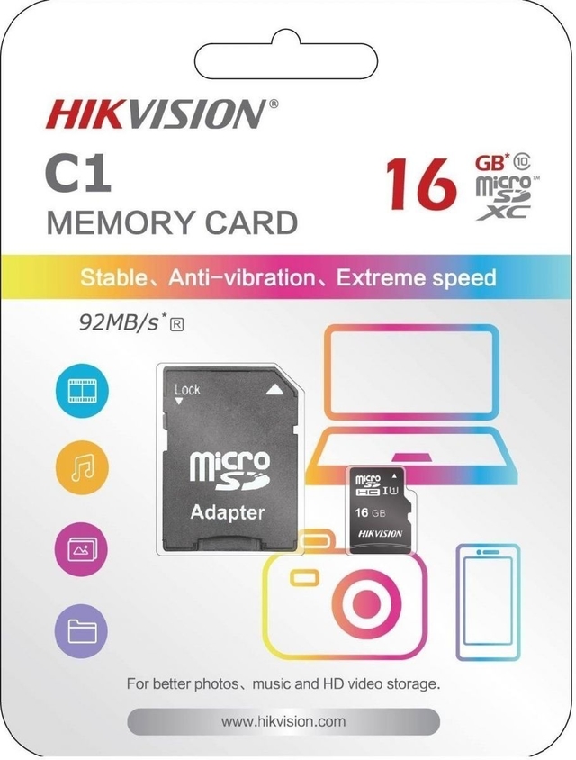 MEMORIA MICRO SD HIKVISION 16GB