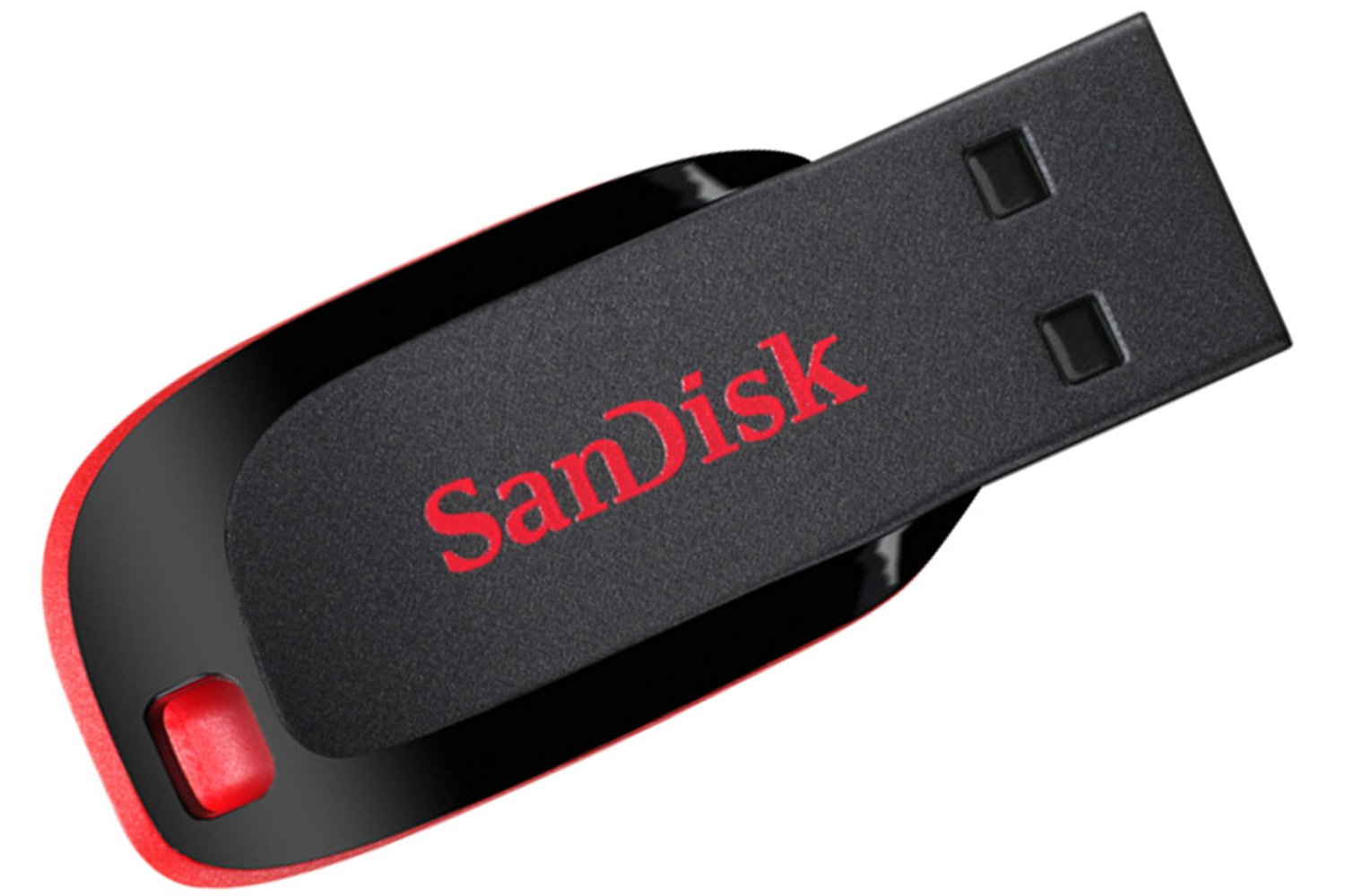 FLASH MEMORY SANDISK 32GB CRUZER BLADE USB NEGRO-ROJO