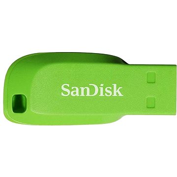  FLASH MEMORY SANDISK 32GB CRUZER BLADE USB GREEN