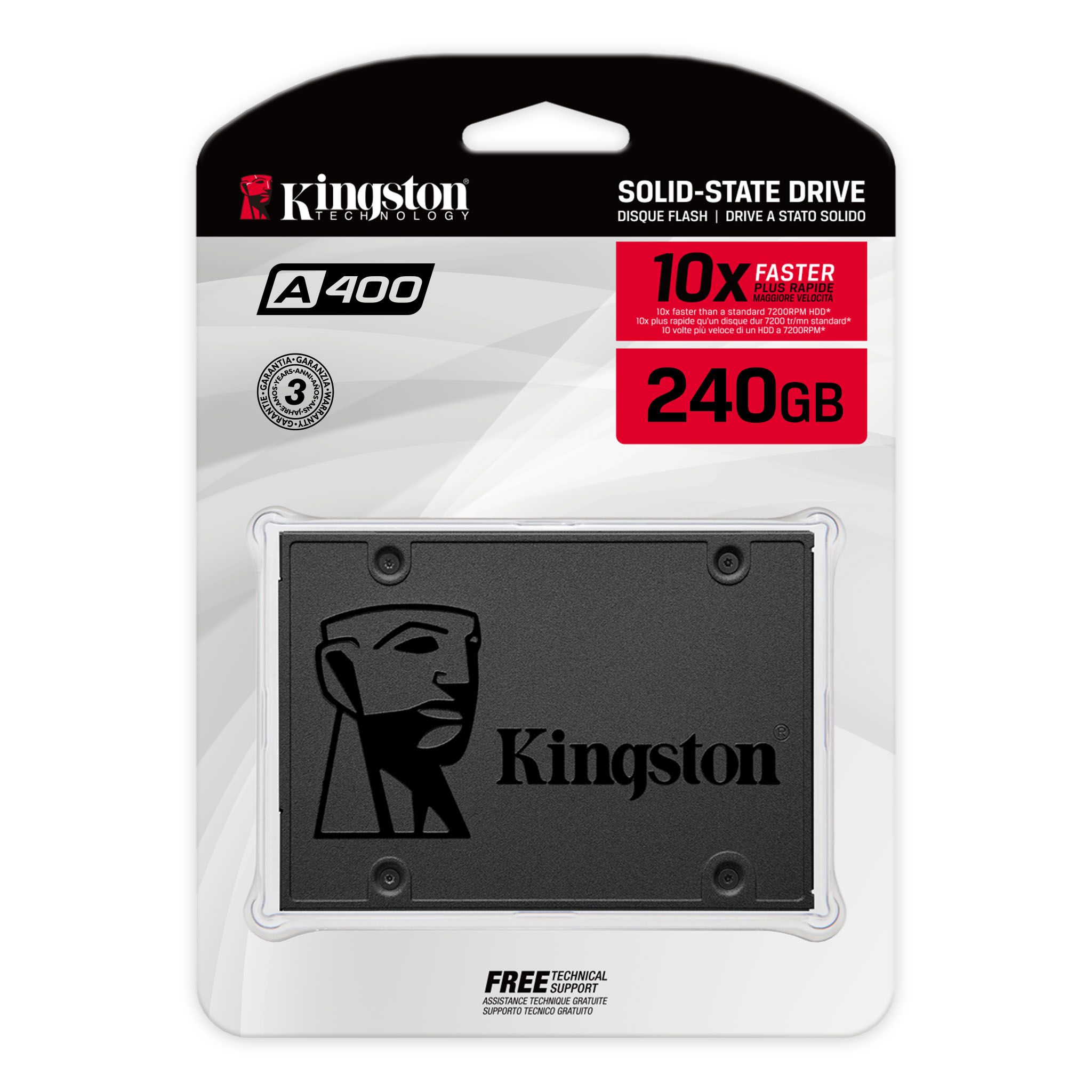 DISCO DURO SOLIDO KINGSTON 240GB A400 SATA III